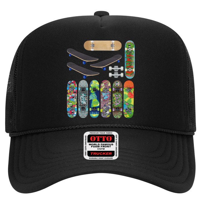 Cool Unique Skateboards Design Mash Up Hat