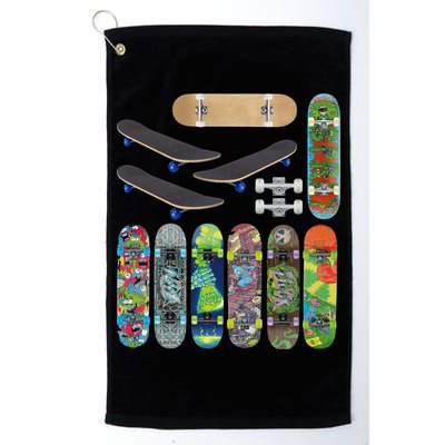 Cool Unique Skateboards Design Mash Up Golf Towel