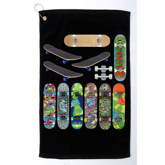 Cool Unique Skateboards Design Mash Up Golf Towel