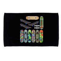 Cool Unique Skateboards Design Mash Up Microfiber Hand Towel
