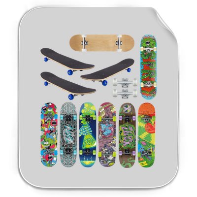 Cool Unique Skateboards Design Mash Up Permanent Decal Sticker
