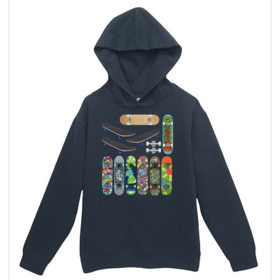 Cool Unique Skateboards Design Mash Up Urban Pullover Hoodie