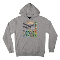 Cool Unique Skateboards Design Mash Up Hoodie