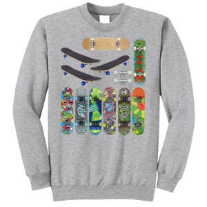 Cool Unique Skateboards Design Mash Up Sweatshirt