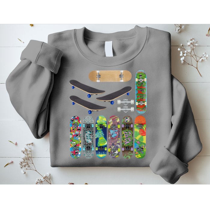 Cool Unique Skateboards Design Mash Up Sweatshirt