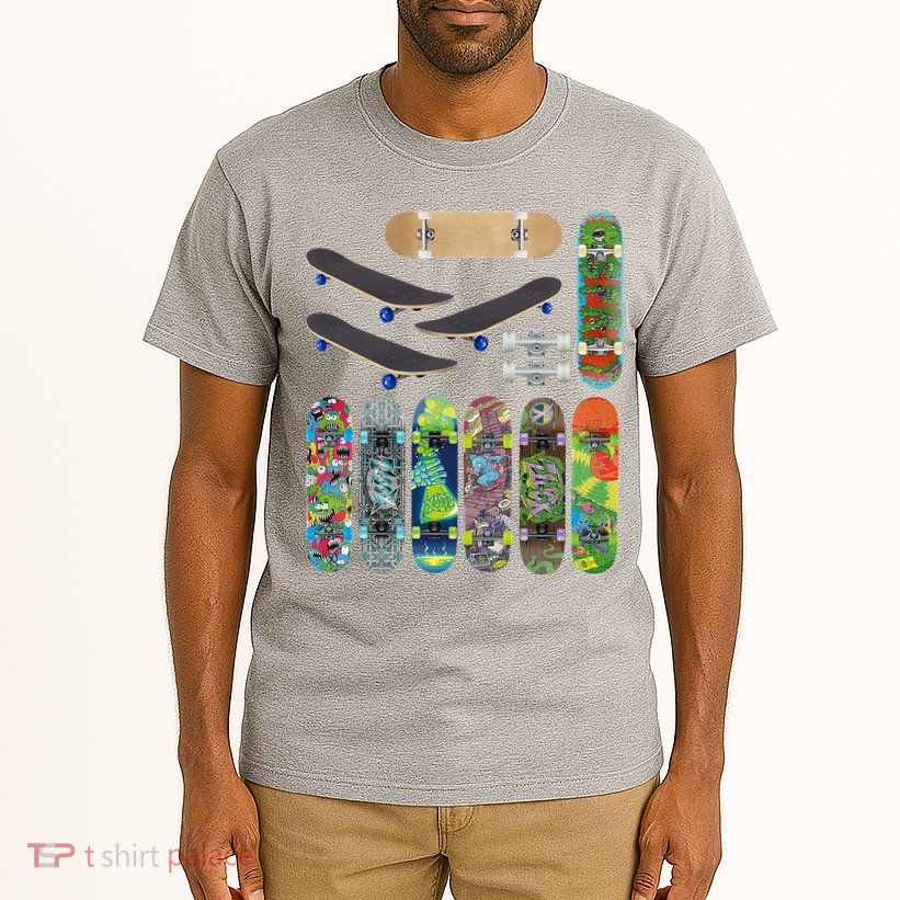 Cool Unique Skateboards Design Mash Up Tall T-Shirt