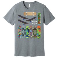 Cool Unique Skateboards Design Mash Up Premium T-Shirt