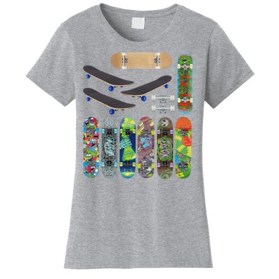 Cool Unique Skateboards Design Mash Up Women's T-Shirt