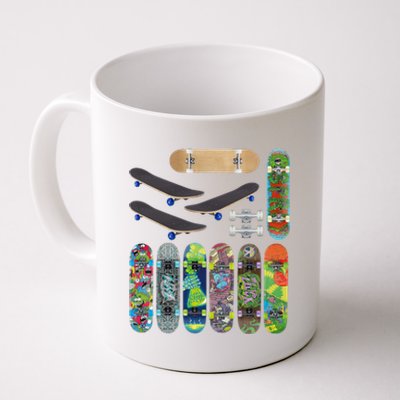 Cool Unique Skateboards Design Mash Up Coffee Mug