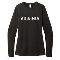 College University Style Virginia Womens CVC Long Sleeve Shirt