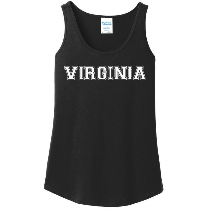 College University Style Virginia Ladies Essential Tank