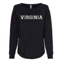 College University Style Virginia Womens California Wash Sweatshirt