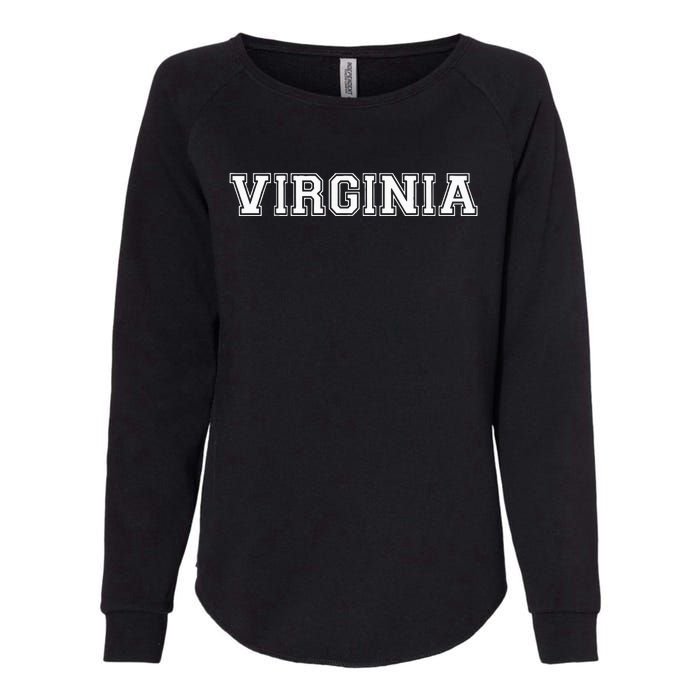 College University Style Virginia Womens California Wash Sweatshirt