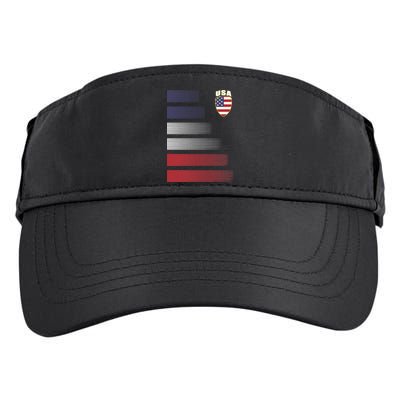 Cool USA Soccer Jersey Stripes Adult Drive Performance Visor