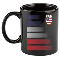 Cool USA Soccer Jersey Stripes 11oz C Handle Ceramic Mug
