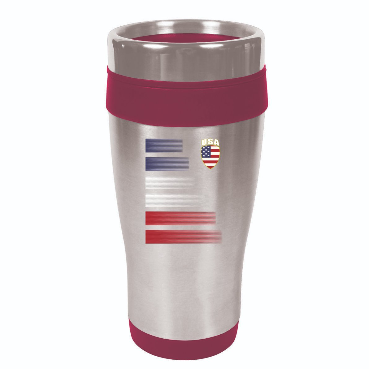 Cool USA Soccer Jersey Stripes 16oz Travel Tumbler