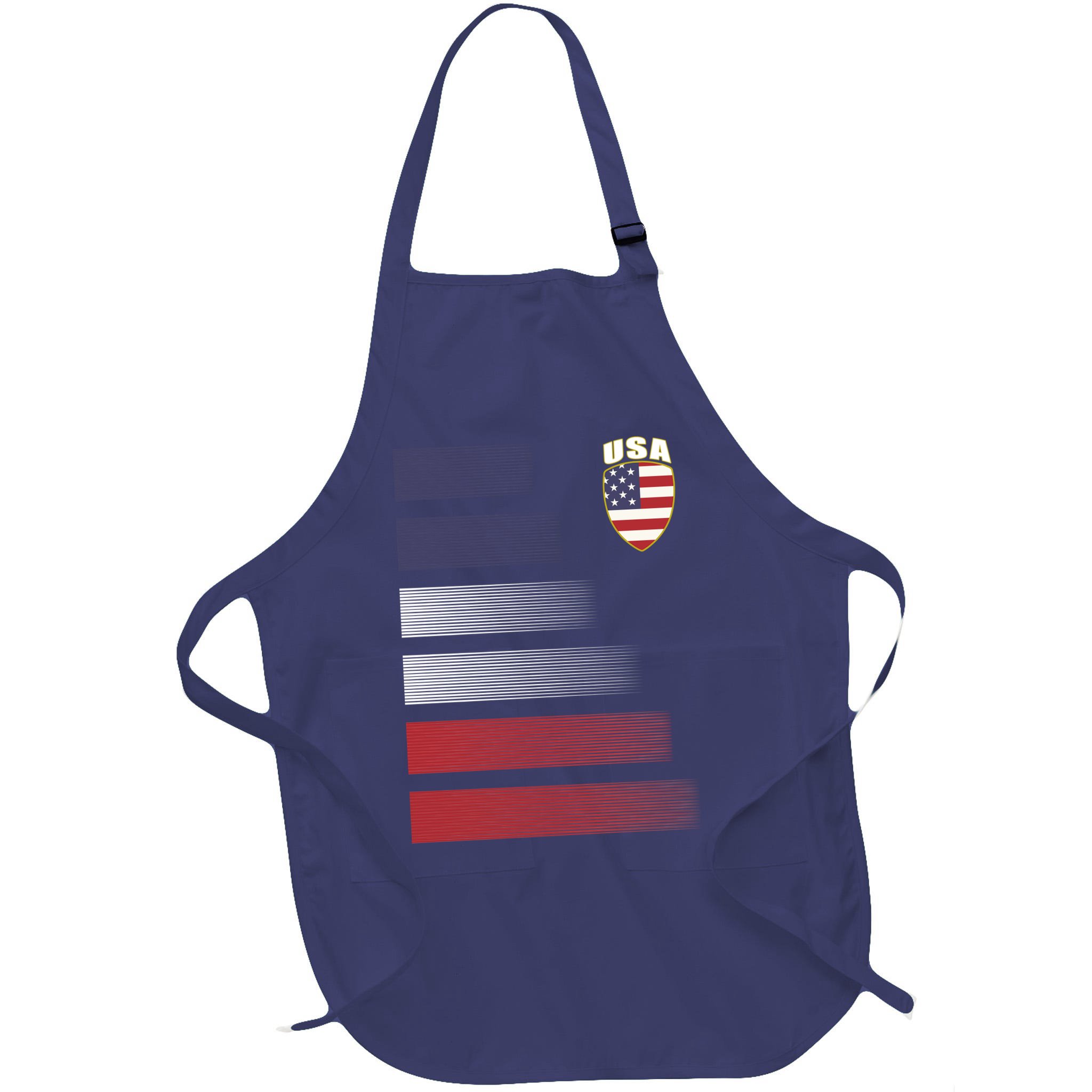 Cool USA Soccer Jersey Stripes Apron