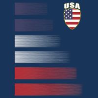 Cool USA Soccer Jersey Stripes T-Shirt