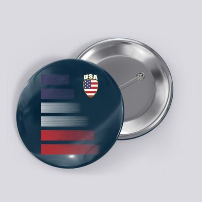 Cool USA Soccer Jersey Stripes Button