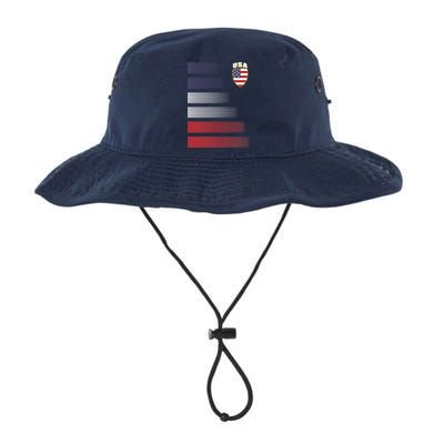 Cool USA Soccer Jersey Stripes Bucket Hat
