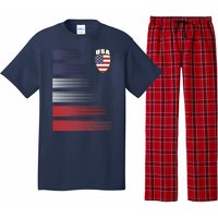 Cool USA Soccer Jersey Stripes Pajama Set