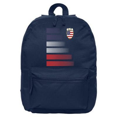 Cool USA Soccer Jersey Stripes 16 in Basic Backpack