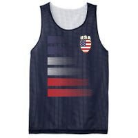 Cool USA Soccer Jersey Stripes Mesh Reversible Basketball Jersey Tank