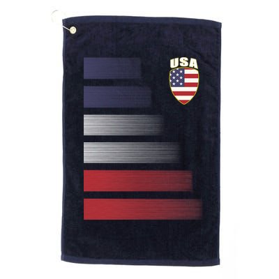 Cool USA Soccer Jersey Stripes Golf Towel