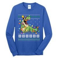 Christmas Ugly Sweater Tree Rex Funny Dinosaur Gift Tall Long Sleeve T-Shirt