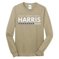 Chin Up Shoulders Back Kamala Harris 2024 Design Tall Long Sleeve T-Shirt