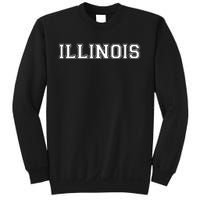 College University Style Illinois Sports Fan Gift Sweatshirt