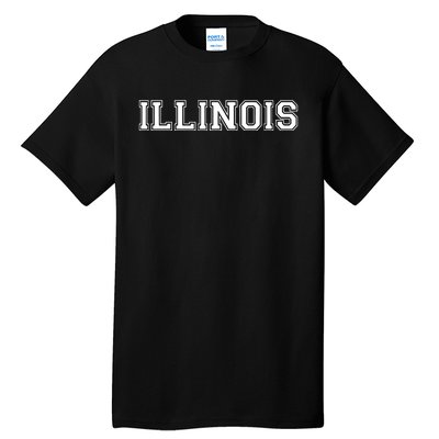 College University Style Illinois Sports Fan Gift Tall T-Shirt