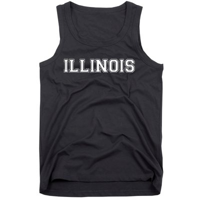 College University Style Illinois Sports Fan Gift Tank Top