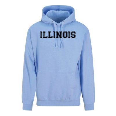 College University Style Illinois Sports Fan Gift Unisex Surf Hoodie