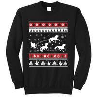 Christmas Unicorn SantaS Sled Ugly Sweatshirt