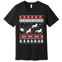 Christmas Unicorn SantaS Sled Ugly Premium T-Shirt