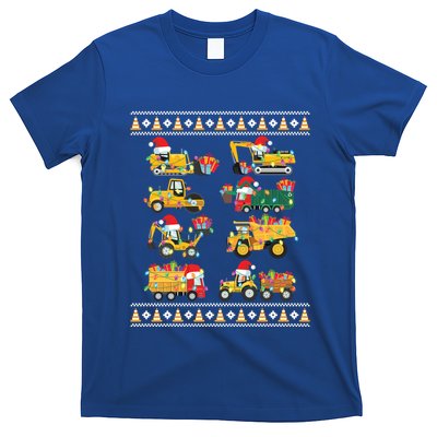 Christmas Ugly Sweater Truck Construction Crew Gift T-Shirt