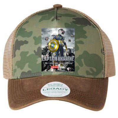 Captain Ukraine Stand With Zelenskyy I Dont Need A Ride Ammo Army Legacy Tie Dye Trucker Hat