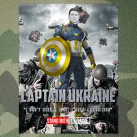 Captain Ukraine Stand With Zelenskyy I Dont Need A Ride Ammo Army Legacy Tie Dye Trucker Hat