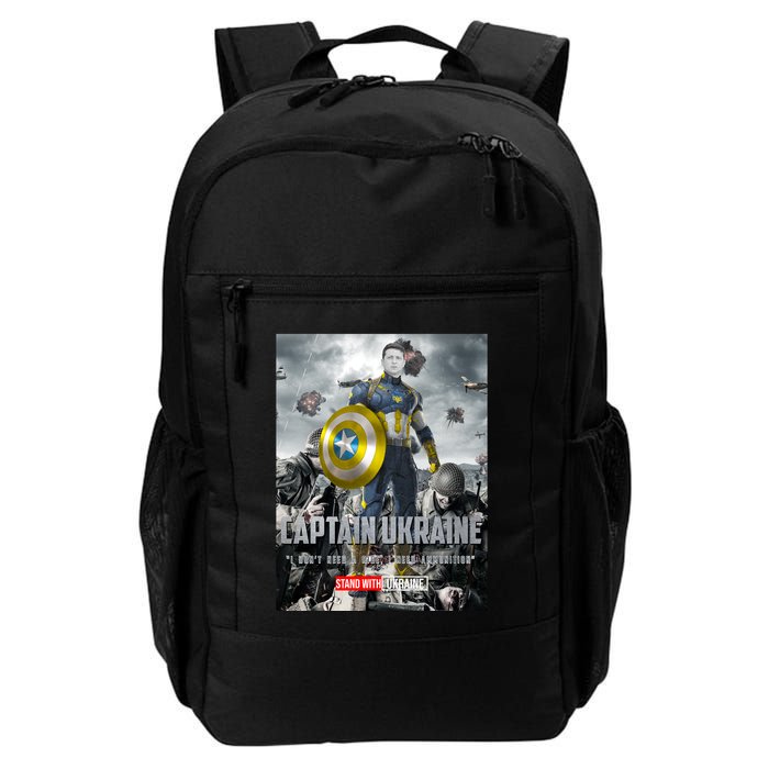 Captain Ukraine Stand With Zelenskyy I Dont Need A Ride Ammo Army Backpack