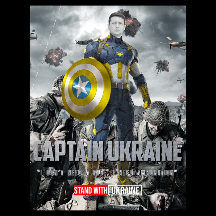 Captain Ukraine Stand With Zelenskyy I Dont Need A Ride Ammo Army Backpack