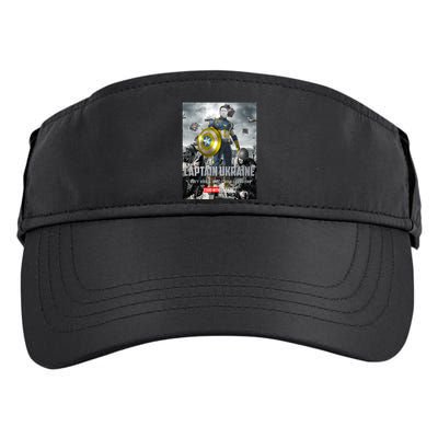Captain Ukraine Stand With Zelenskyy I Dont Need A Ride Ammo Army Adult Drive Performance Visor