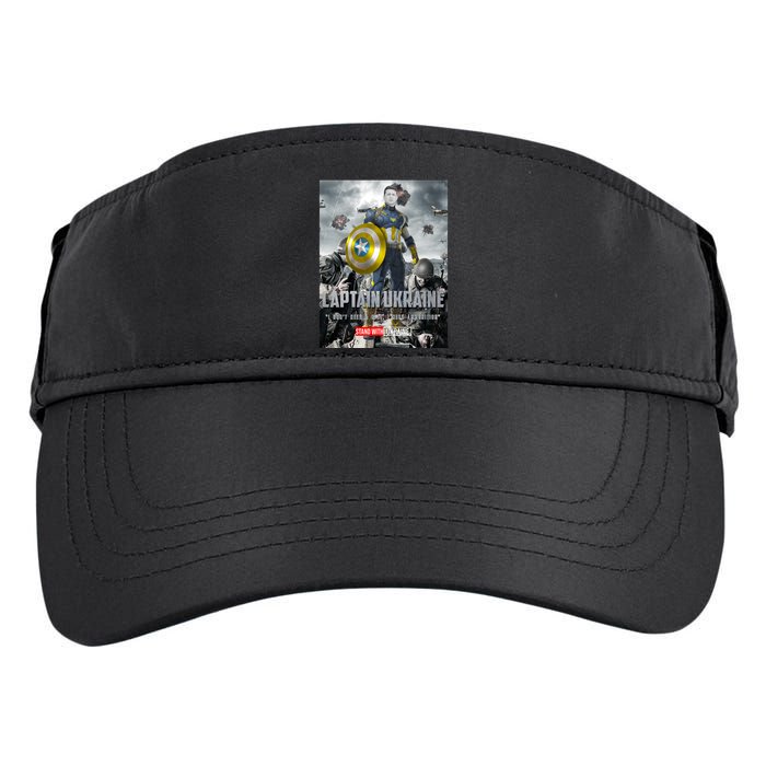 Captain Ukraine Stand With Zelenskyy I Dont Need A Ride Ammo Army Adult Drive Performance Visor