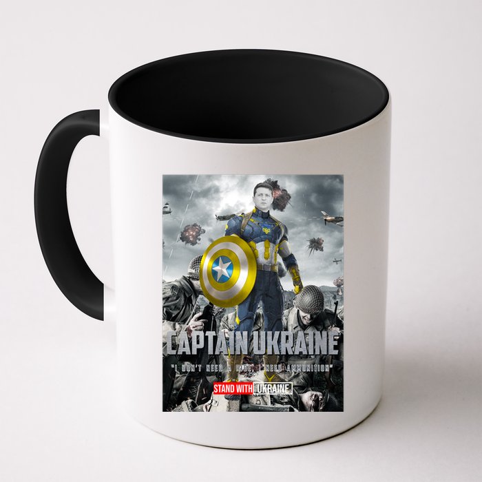 Captain Ukraine Stand With Zelenskyy I Dont Need A Ride Ammo Army Mug