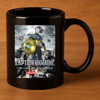 Captain Ukraine Stand With Zelenskyy I Dont Need A Ride Ammo Army 11oz C Handle Ceramic Mug