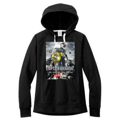 Captain Ukraine Stand With Zelenskyy I Dont Need A Ride Ammo Army Women's Fleece Hoodie