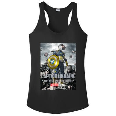 Captain Ukraine Stand With Zelenskyy I Dont Need A Ride Ammo Army Ladies PosiCharge Competitor Racerback Tank