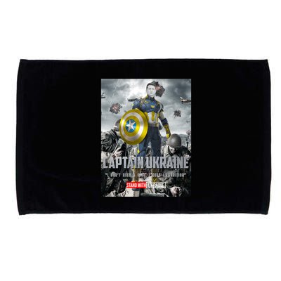 Captain Ukraine Stand With Zelenskyy I Dont Need A Ride Ammo Army Microfiber Hand Towel