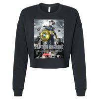 Captain Ukraine Stand With Zelenskyy I Dont Need A Ride Ammo Army Cropped Pullover Crew
