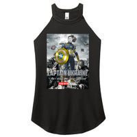 Captain Ukraine Stand With Zelenskyy I Dont Need A Ride Ammo Army Women's Perfect Tri Rocker Tank
